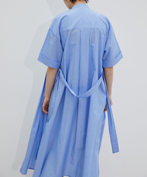 ワンピース ピンタックシャツワンピース 