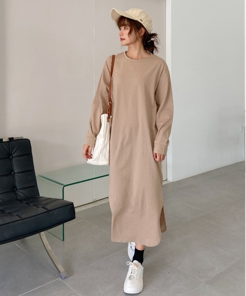 ad thie（アドティエ） ワンピース サイドスリット Tシャツ ワンピース