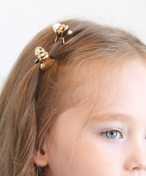 ロキエ　ハートヘアクリップ flower（ファッション） ヘアクリップ スパークルハートクリップ