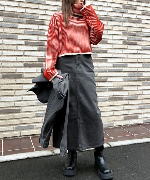 トップス Anne ANAP（アナップ） ニット セーター 配色リバーシブルタートル