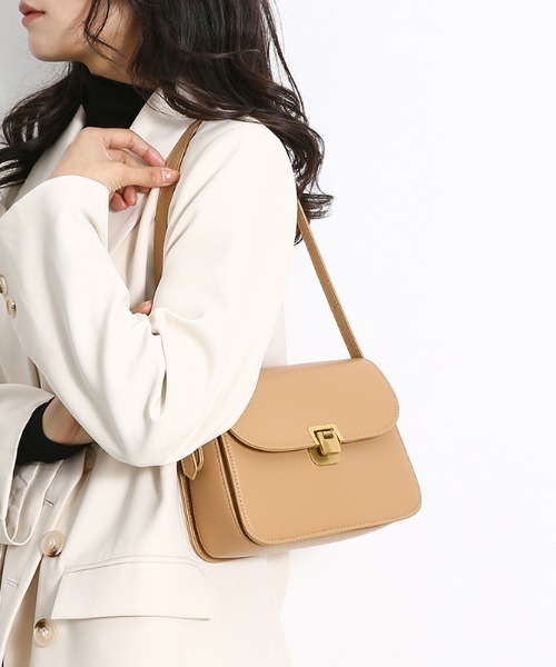 ROOP TOKYO ショルダーバッグ バッグ ゴールドバックルスクエア