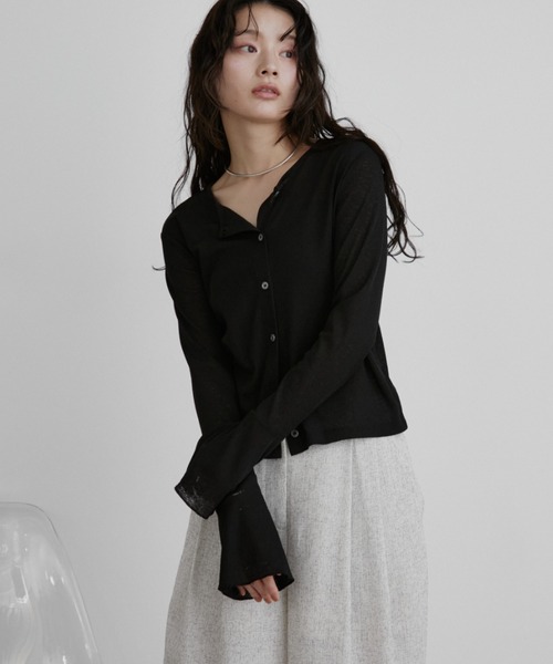 カットソー(長袖/七分) off shoulder garter tops meltthelady カットソー レディース ドルマンスリーブ 七分袖 日本製 無地 トップス