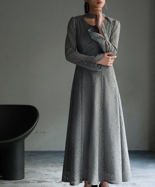 GIRL DRESS FOR NOW パーティードレス ドレス バックオープン総レース