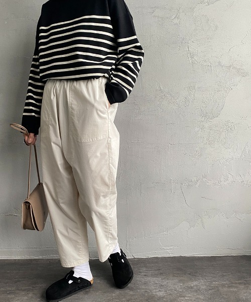 DANTON」 コーデュロイパンツ 36 オフホワイト レディース : 81302611 