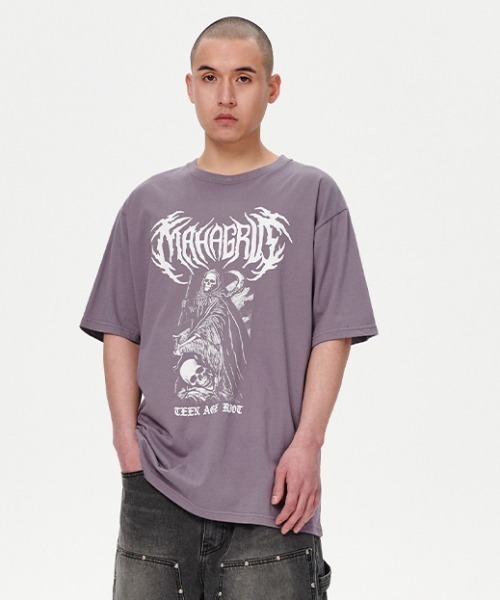 MAHAGRID tシャツ 「mahagrid/マハグリッド」 SKELETON GOTH