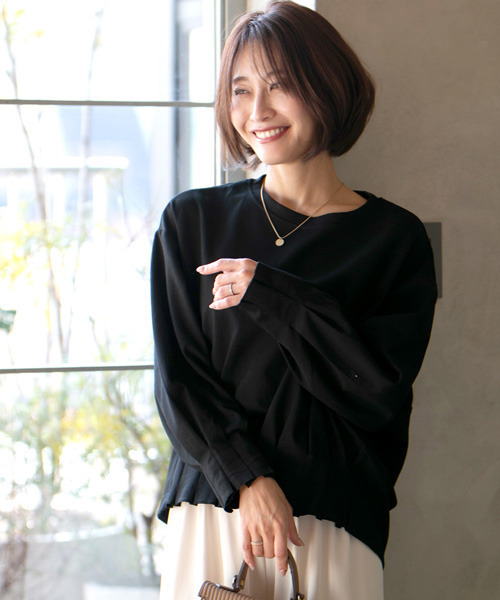 tシャツ 普通のロンTじゃ物足りない！センスいいデザインカットソー レディース