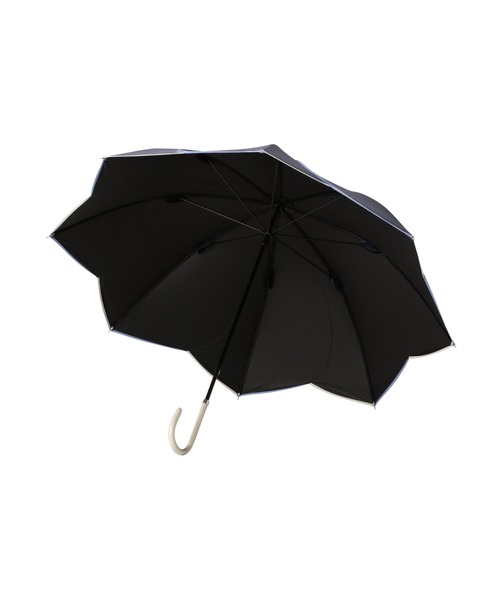 新品【晴雨兼用 長傘】希少！持ち手ループ型ハイビスカス柄 遮蔽率99％ 日傘 新品【晴雨兼用 長傘】希少！持ち手ループ型ハイビスカス柄 遮蔽