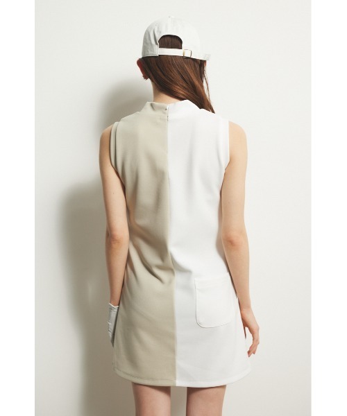 RIENDA GOLF ワンピース 「RIENDA GOLF」バイカラーノースリーブ