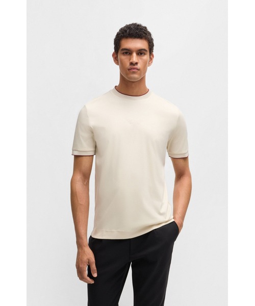 Porsche x BOSS シルケットコットン Tシャツ スペシャルロゴ BOSS(HUGO BOSS) tシャツ Porsche x BOSS スペシャルロゴ