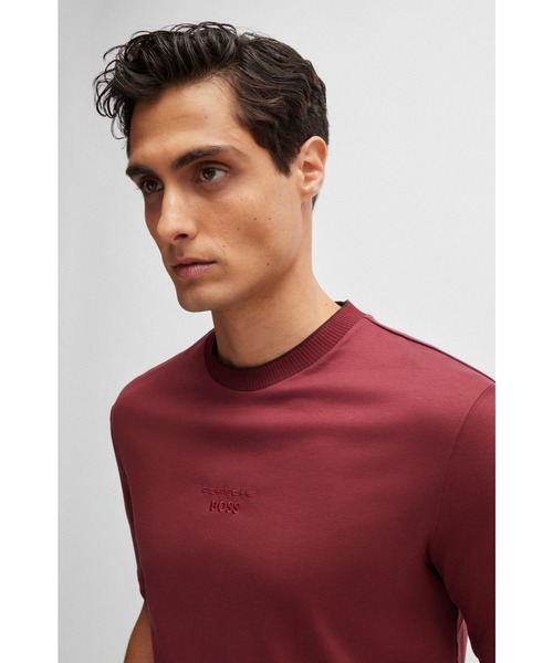 ヒューゴボス ポルシェコラボ シャツ BOSS - Porsche x BOSS シルケットコットン Tシャツ