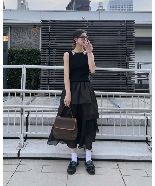 COEL（コエル） スカート シャイニーティアードスカート : ZOZOTOWN