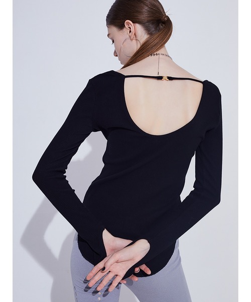 トップス sorin SORIN tシャツ Stretchy Rib U-NECK TOP レディース : ZOZOTOWN
