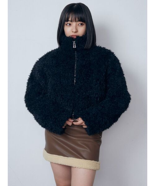 EMODA スカート フェイクレザーボアスカート : ZOZOTOWN Yahoo