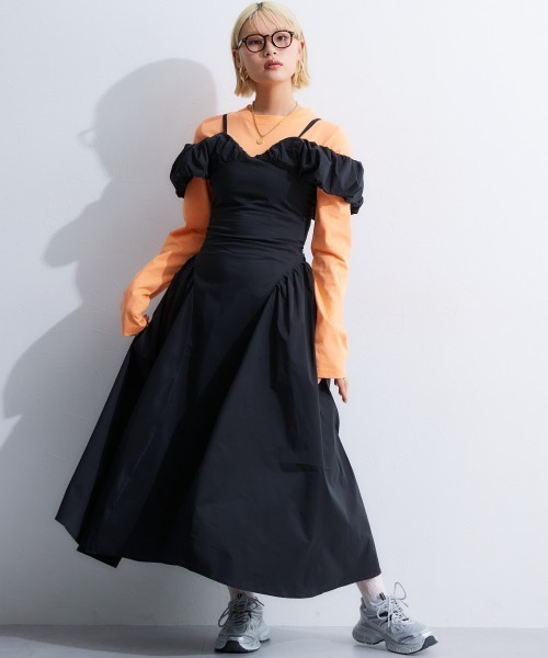 m.a + バルーンワンピース TTOL ワンピース バルーンワンピース : ZOZOTOWN Yahoo!店 - 通販