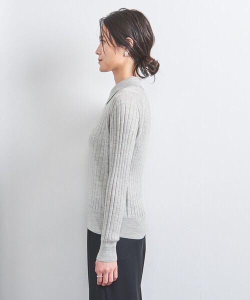 UNITED ARROWS ニット 「別注」「SLOANE」ワイドリブ レディース 