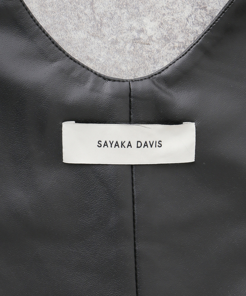 SAYAKADAVIS サロペット オーバーオール SAYAKA DAVIS VEGAN LEATHER 