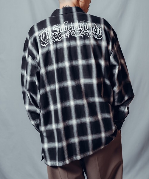 Subciety（サブサエティ） シャツ Ombre check shirt メンズ
