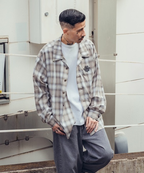 Subciety（サブサエティ） シャツ Ombre check shirt メンズ
