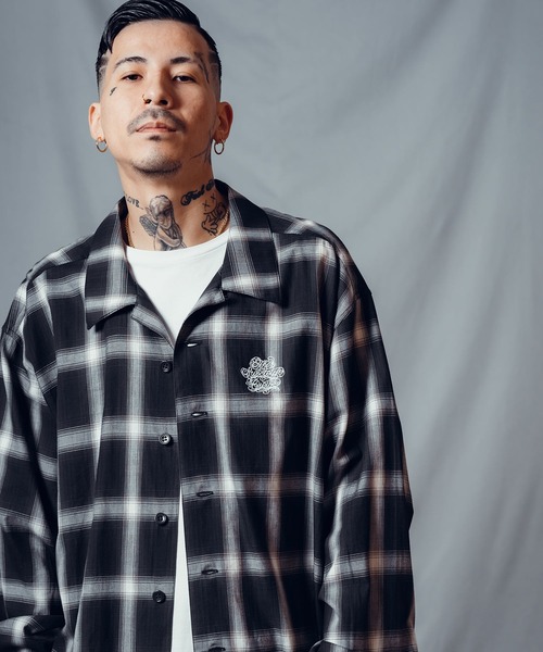 た*︎様 限定掲載　Subculture OMBRE CHECK SHIRT / Subciety（サブサエティ） シャツ Ombre check shirt メンズ