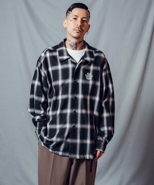 Subciety（サブサエティ） シャツ Ombre check shirt メンズ