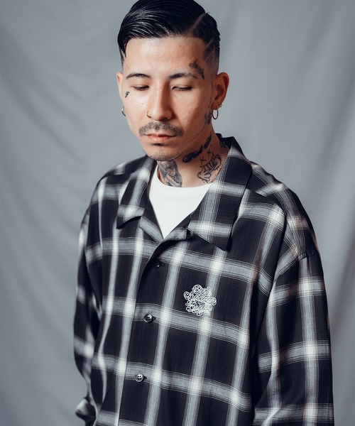 Subciety（サブサエティ） シャツ Ombre check shirt メンズ