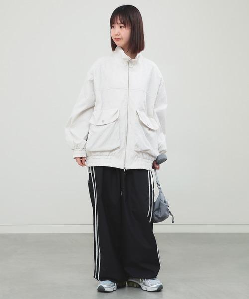 Ray BEAMS ブルゾン アウター ジャカード ナカワタ スタンド
