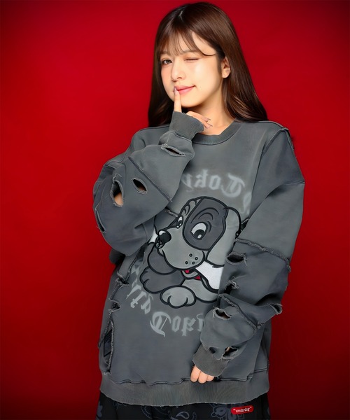 ガルフィー　スウェット GALFY トレーナー スウェット GALFY（ガルフィー）ツギハギ