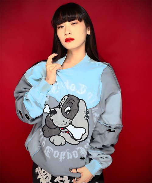 GALFY（ガルフィー） トレーナー スウェット GALFY-ツギハギゾンビ