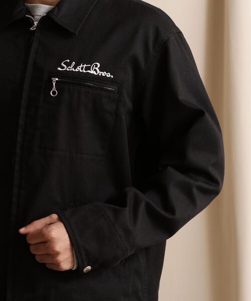 美品■schott WOOL WORK JACKET ライダース　ネイビー　M Schott N.Y.C（ショット） ブルゾン アウター Schott/ショット/TC WORK