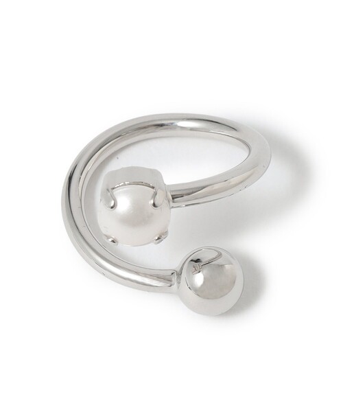 【Justine Clenquet】関税送料込★COCO リング シルバー パール JUSTINE CLENQUET 指輪 リング 「JUSTINE CLENQUET