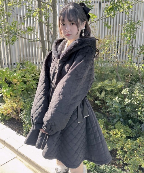 クチュールバイロジータ コート アウター ファーフード