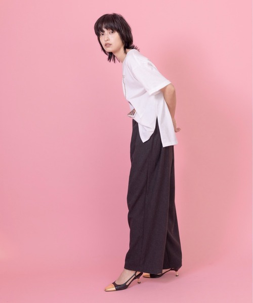 Eimee Law（エイミーロウ） ワイドパンツ パンツ ベルテッド2タック