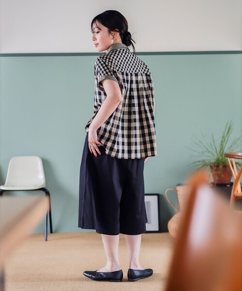 ブラウス シャツ クレイジー ギンガム シャツ レディース BEAMS HEART ブラウス シャツ クレイジー ギンガム レディース
