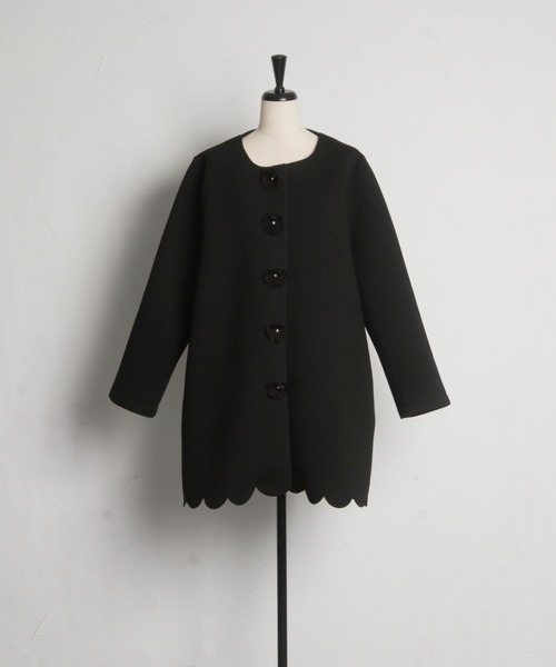tocco closet ノーカラーコート コート 「ZOZO限定」フラワー