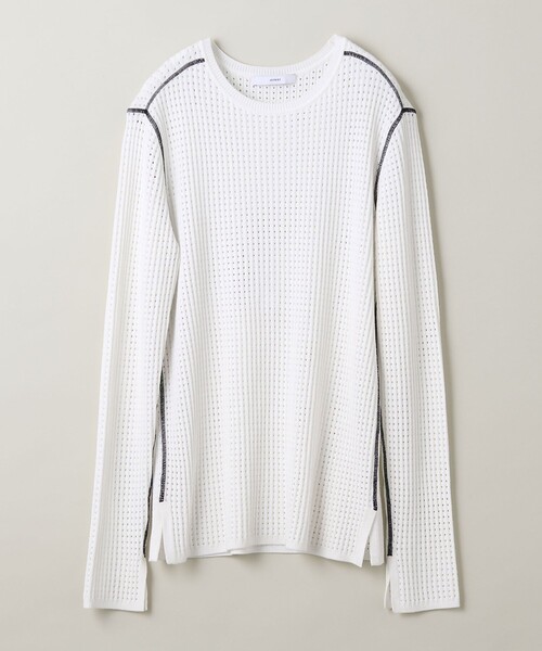 ニット セーター 「ASTRAET」ステッチ リブ クルーネックニット UNISEX レディース メンズ