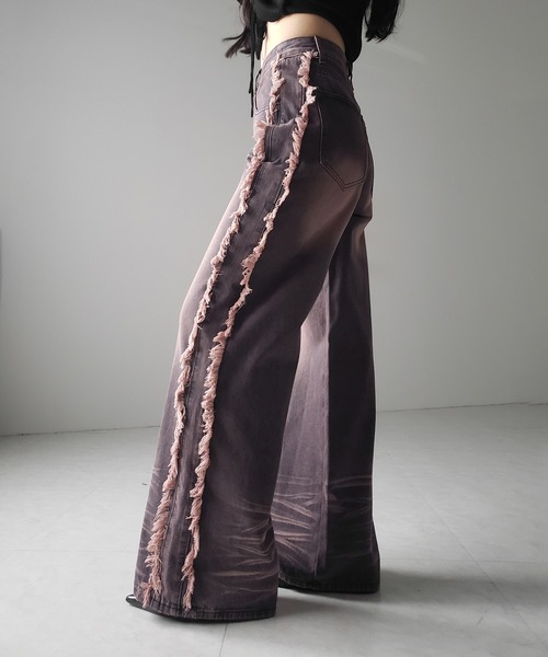 パンツ MOUSSY VELVET DENIM PINK MOUSSY（マウジー）の「VELVET DENIM