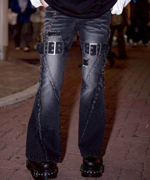 COEL ミッドフレア ブラックデニム 90s Levi's 517 ブラックデニム パンツ リーバイス ブーツカット