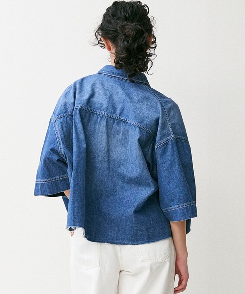 Johnbull デニムクロップドシャツ Mサイズ Johnbull デニムクロップドシャツ Mサイズ 新作『デニム