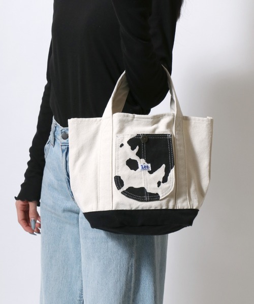 Lee トートバッグ Lee/リー キャンバス デニム ロゴ ピスネーム