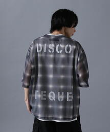 tシャツ DankeSchon/ダンケシェーン/OMBRE CHECK MESH T-SHIRTS レディース メンズ DANKE SCHON tシャツ DankeSchon/ダンケシェーン/OMBRE CHECK