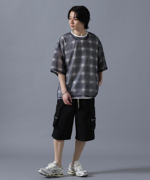 DANKE SCHON tシャツ DankeSchon/ダンケシェーン/OMBRE CHECK