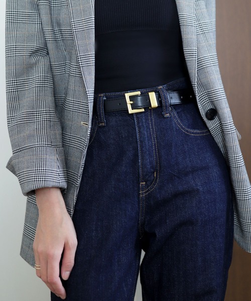 新品✨️ AULENTTI:ゴールド バックル ベルト レディース AULENTTI/オウレンティ】GOLD バックルベルト（ベルト