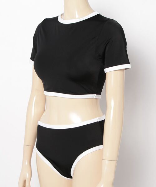 mikomori（ミコモリ） 水着 PIPING T-SHIRT BIKINI レディース