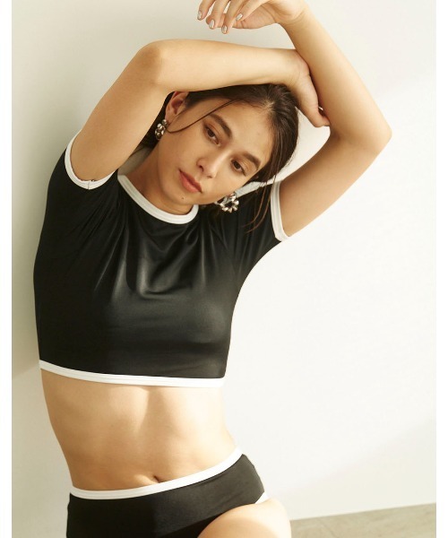 mikomori（ミコモリ） 水着 PIPING T-SHIRT BIKINI レディース