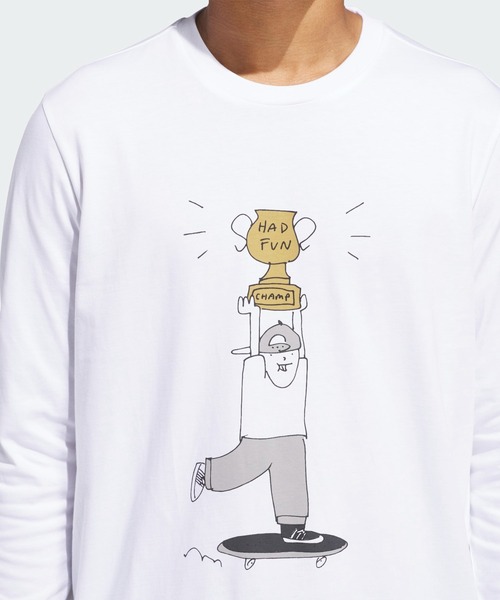 【adidas】ヘンリージョーンズTシャツ adidas tシャツ ヘンリー・ジョーンズ チャンプ 長袖Tシャツ
