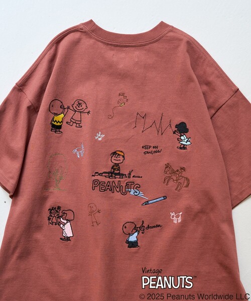 tシャツ 限定展開/別注/PEANUTS/ピーナッツ/バック 刺繍 半袖 Tシャツ レディース メンズ | FREAK'S STORE | 04