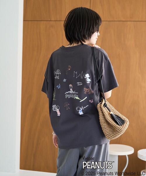 tシャツ 限定展開/別注/PEANUTS/ピーナッツ/バック 刺繍 半袖 Tシャツ レディース メンズ | FREAK'S STORE | 05