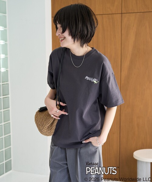 tシャツ 限定展開/別注/PEANUTS/ピーナッツ/バック 刺繍 半袖 Tシャツ レディース メンズ | FREAK'S STORE | 07