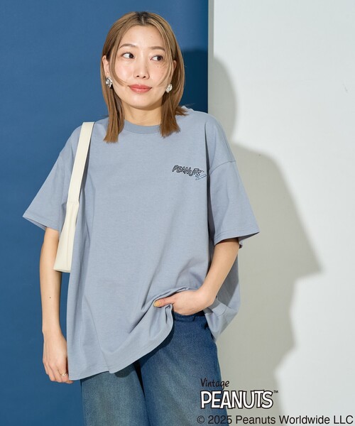 tシャツ 限定展開/別注/PEANUTS/ピーナッツ/バック 刺繍 半袖 Tシャツ レディース メンズ | FREAK'S STORE | 14