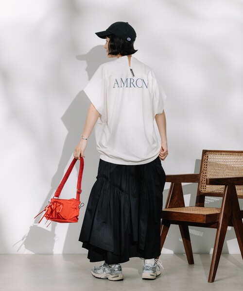 tシャツ Americana × FREAK'S STORE/アメリカーナ 別注 ロゴTシャツ/バックオープンTシャツ レディース | FREAK'S STORE | 06